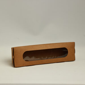 Kraft Baguette Box With Window Large - Image 1