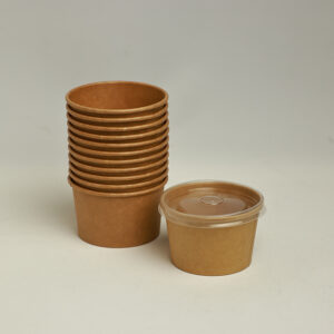 Kraft Soup Cup Brown 8oz - 98dia - Image 1
