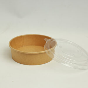 Kraft Round Salad Bowl Brown 500ml - Image 1