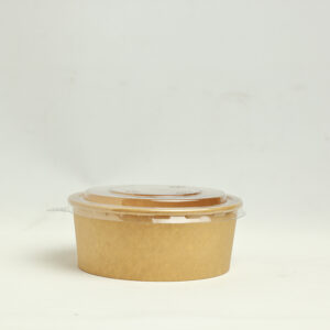 Kraft Round Salad Bowl Brown 750ml - Image 1