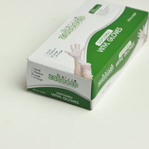 Vinyl gloves clear powder free large - Image 1