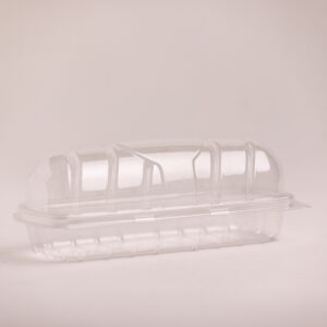 Clear hotdog box 7" - Image 1