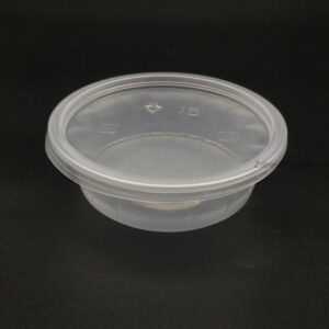 Plastic Container 200 cc with Lid - Image 1