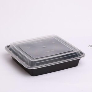 Black Microwave RE48 with Lid - Image 1