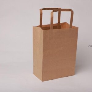 Paper Bag Brown with Flat Handle - Image 1