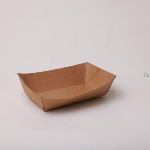 Kraft Boat Tray Brown no:2 - Image 1