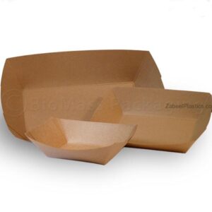 Kraft Boat Tray Brown No:2 - Image 1