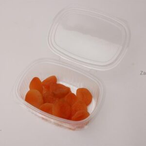 Clear Oval Hinged Container V514 1000 ml - Image 1