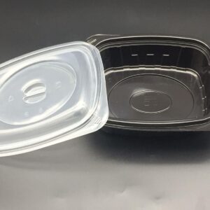 Black Pastry Container 24 oz with Lid - Image 1