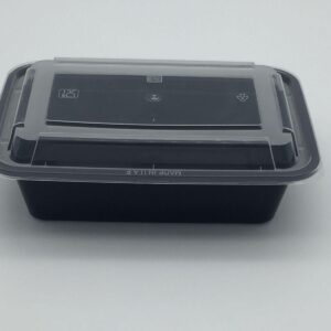Black Microwave RE24 with Lid - Image 1