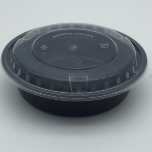 Black Microwave RO24 with Lid - Image 1