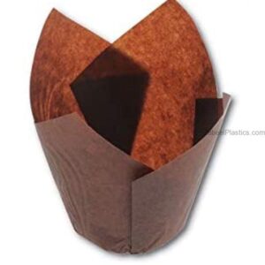 Tulip Cup Brown 15 x 15 x 5 - Image 1