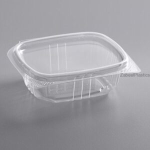 Clear Oval Hinged Container V510 150 ml(OHCV510) - Image 1