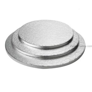 Cake Board Round Silver - Image 1