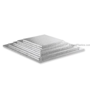 Cake Board Square Silver - Image 1