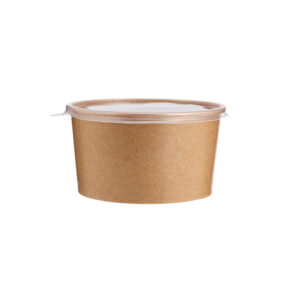 Kraft Salad Bowl 1200 ml with Lid - Image 1