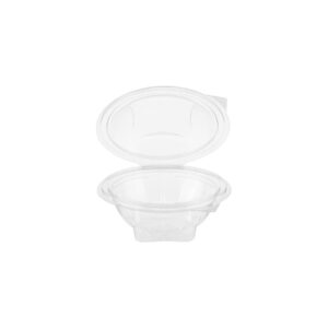 Round Hinged Salad Container 12 oz(RHC12) - Image 1