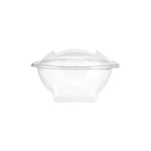 Round Hinged Salad Container 8 oz(RHC8) - Image 1